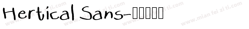 Hertical Sans字体转换